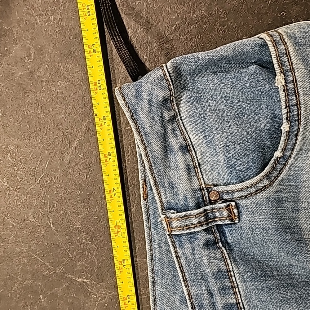 Indigo Thread Co Distressed Patchwork Jeans Bouti… - image 5